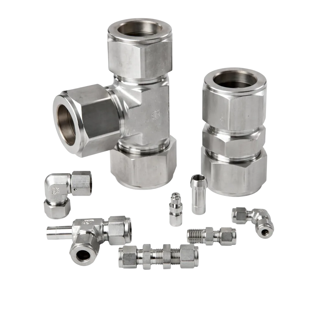Precision stainless steel tube fittings supplied by Hylok suppliers in Bahrain for high performance industrial systems.