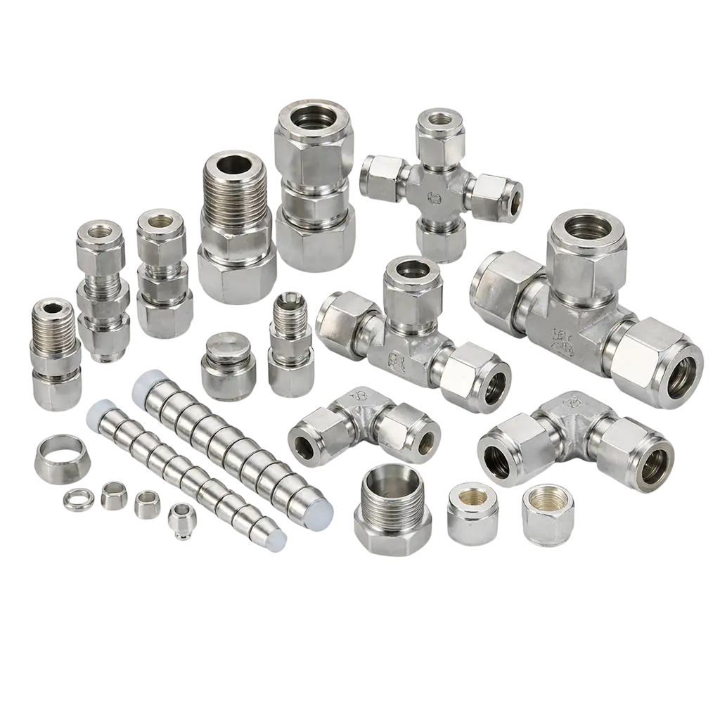 Wide range of stainless steel tube fittings by Hylok suppliers in Bahrain for secure and leak proof connections.