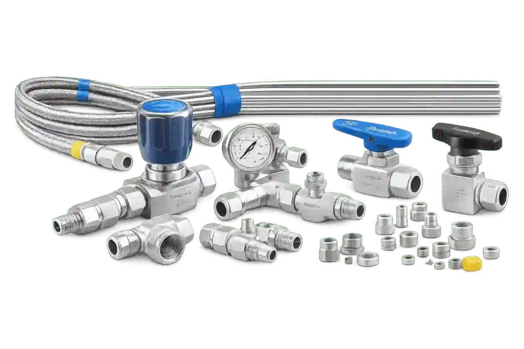 complete range of Swagelok fluid system components from an authorized Swagelok supplier in Bahrain.