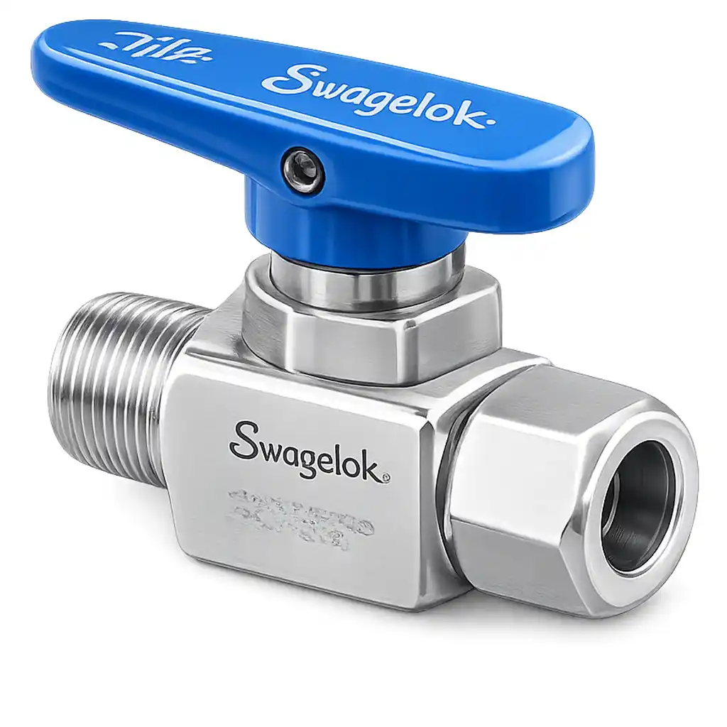 High-quality stainless steel ball valve by Swagelok, trusted swagelok supplier in Bahrain for industrial fluid control solutions.