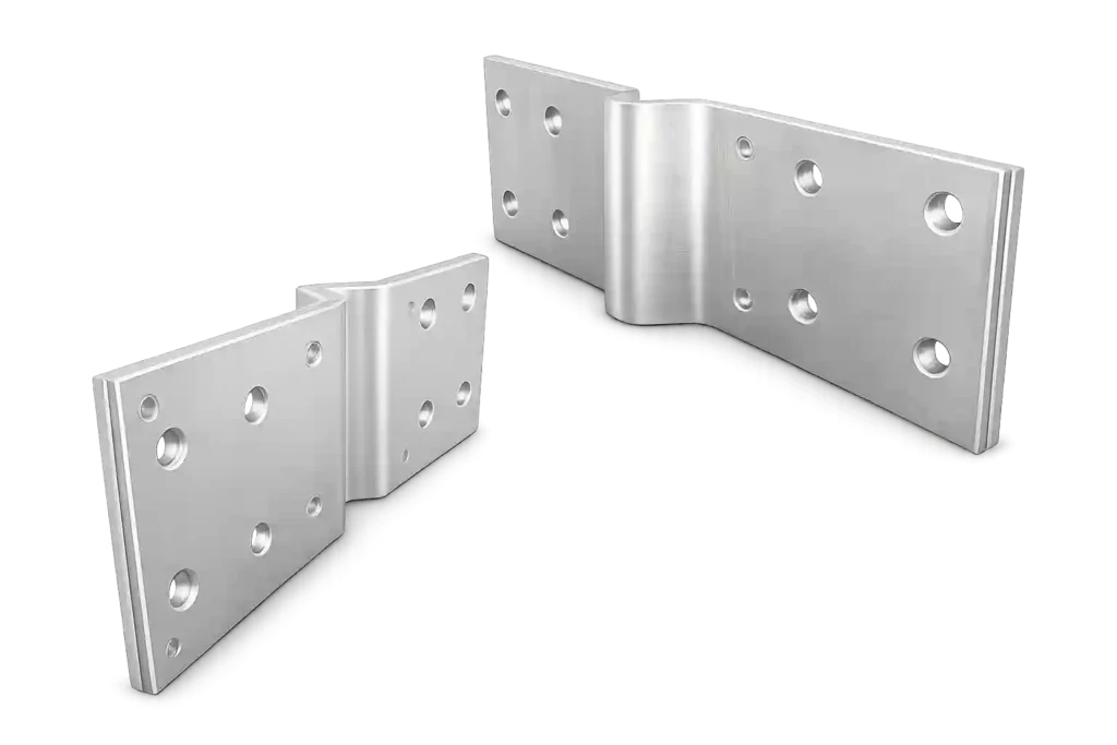 Aluminum busbar joint plate for electrical connection systems.