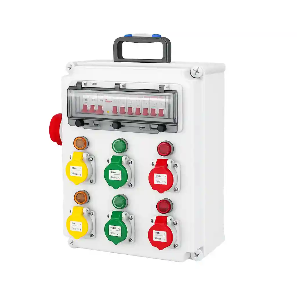 Industrial power distribution control box.