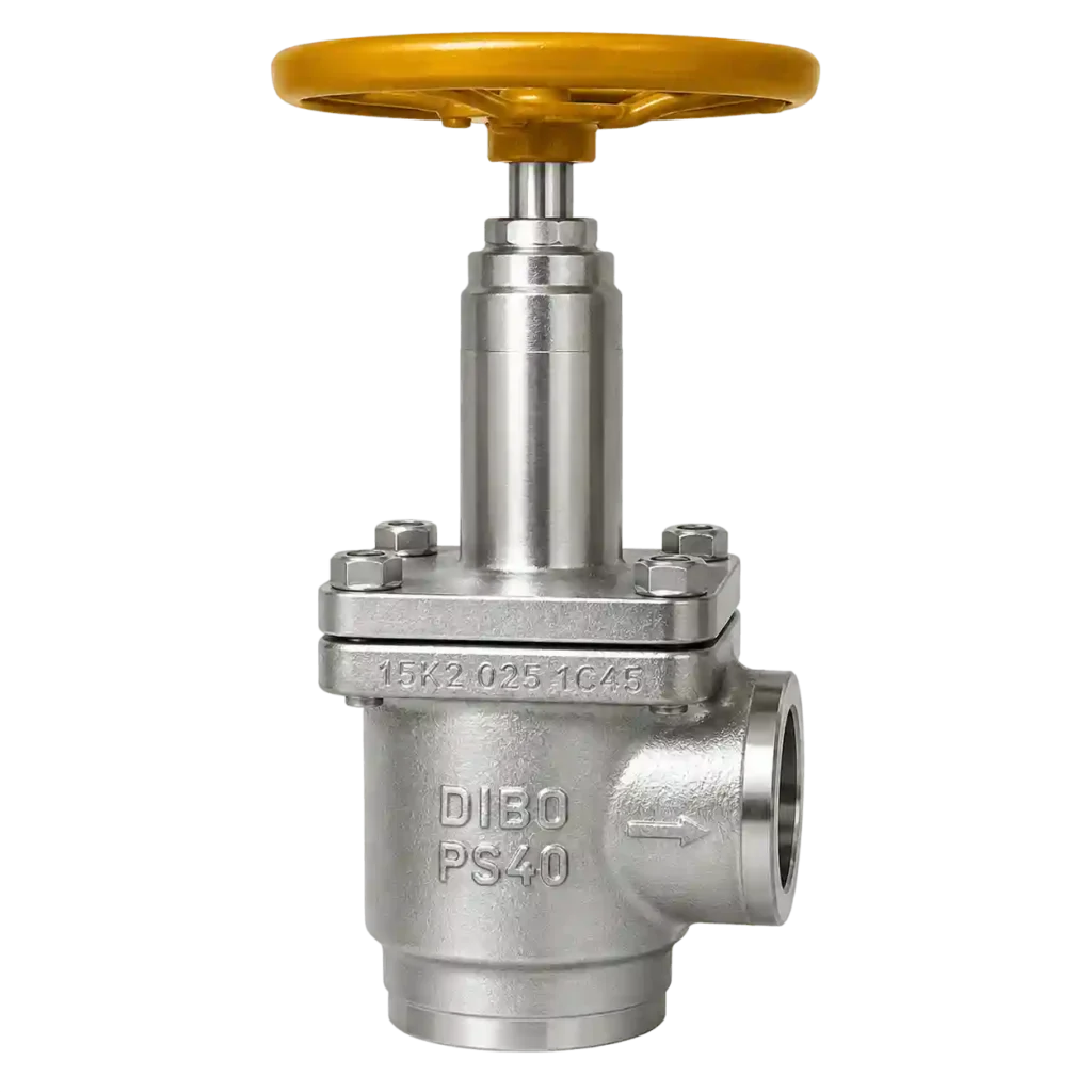 Compact forged steel angle valve for industrial applications from a trusted forged steel angle valve supplier in Bahrain.