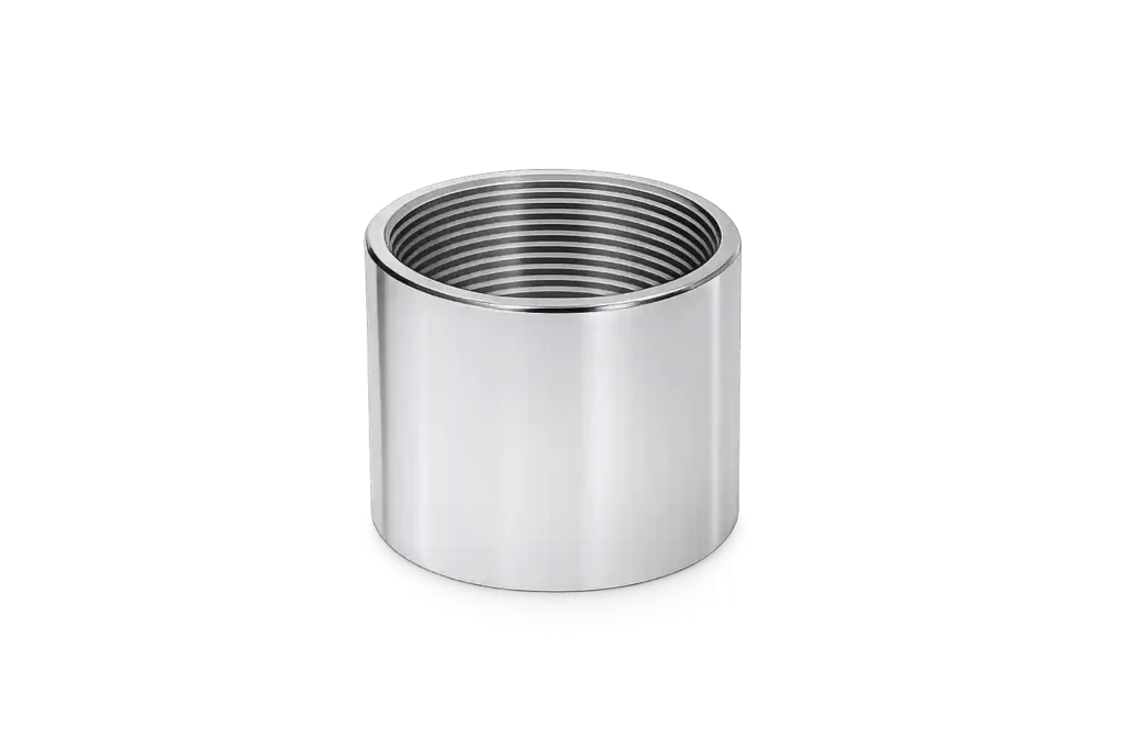 Threaded coupling connector for conduit systems.