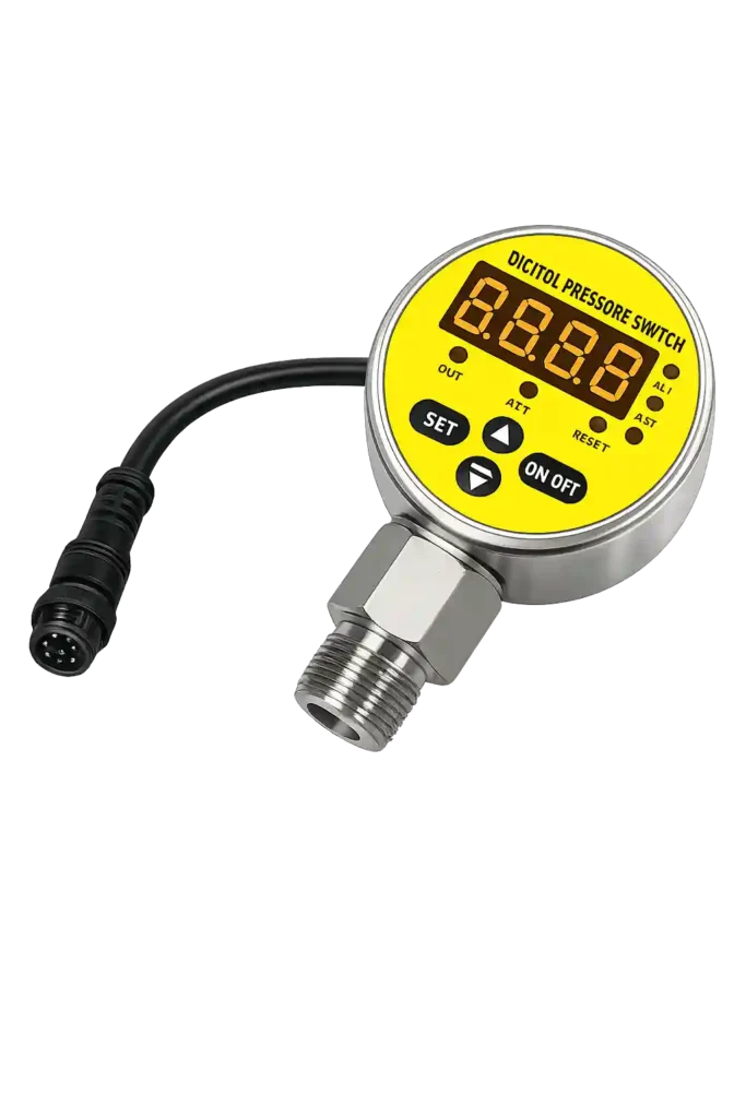 Digital pressure gauge available from a pressure gauge supplier in Bahrain.