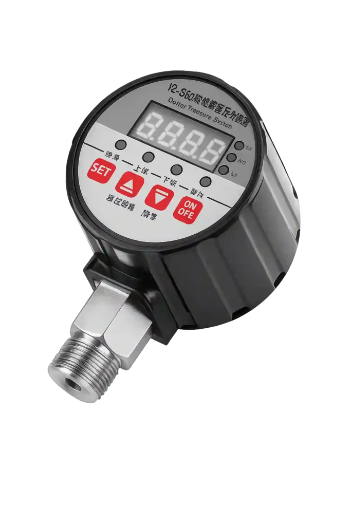 Electronic pressure indicator for industrial measurement and monitoring systems.