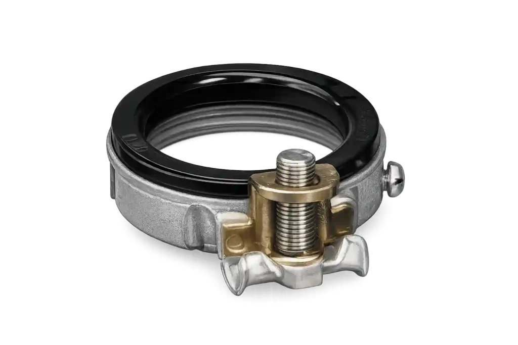 Oz-Gedney sealing hub connector for hazardous-area enclosures.