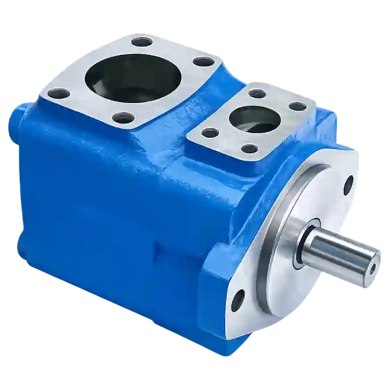 Hydraulic gear pump for industrial hydraulic systems.