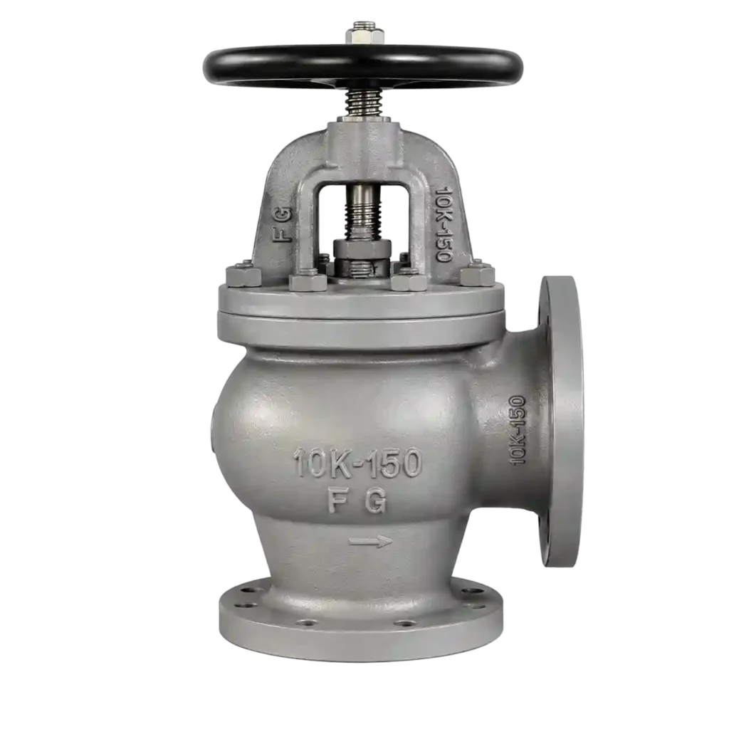 Industrial flanged lift check valve designed to prevent backflow in pipeline systems.