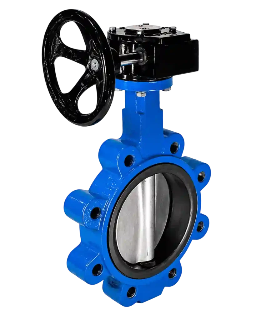 Industrial lug butterfly valve supplied by trusted industrial valve suppliers in Bahrain for reliable flow control systems.