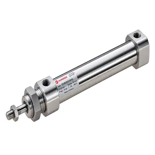 Norgren stainless pneumatic cylinder.