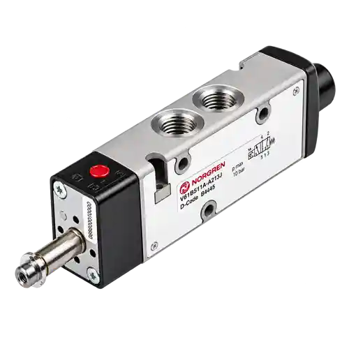Norgren pneumatic cylinder.