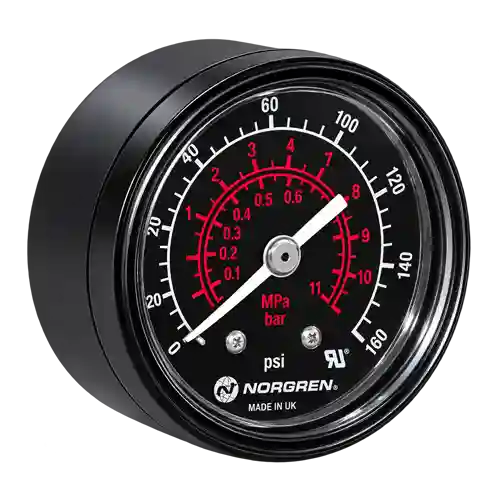 Norgren pressure gauge.