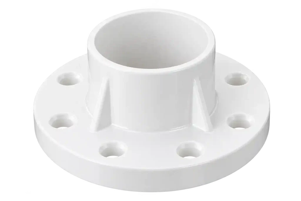 PVC flange fitting from PVC Pipe Suppliers in Bahrain.