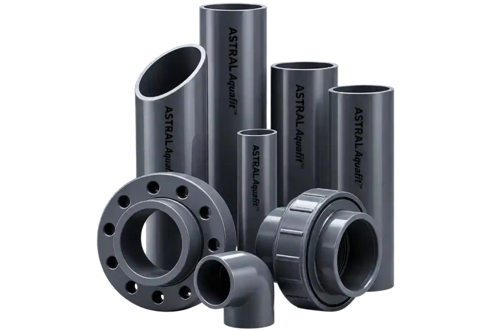 PVC pipes and fittings from PVC pipe suppliers in Bahrain.